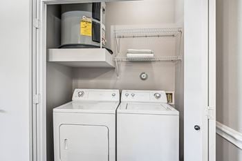 Full sized washer and dryer connections